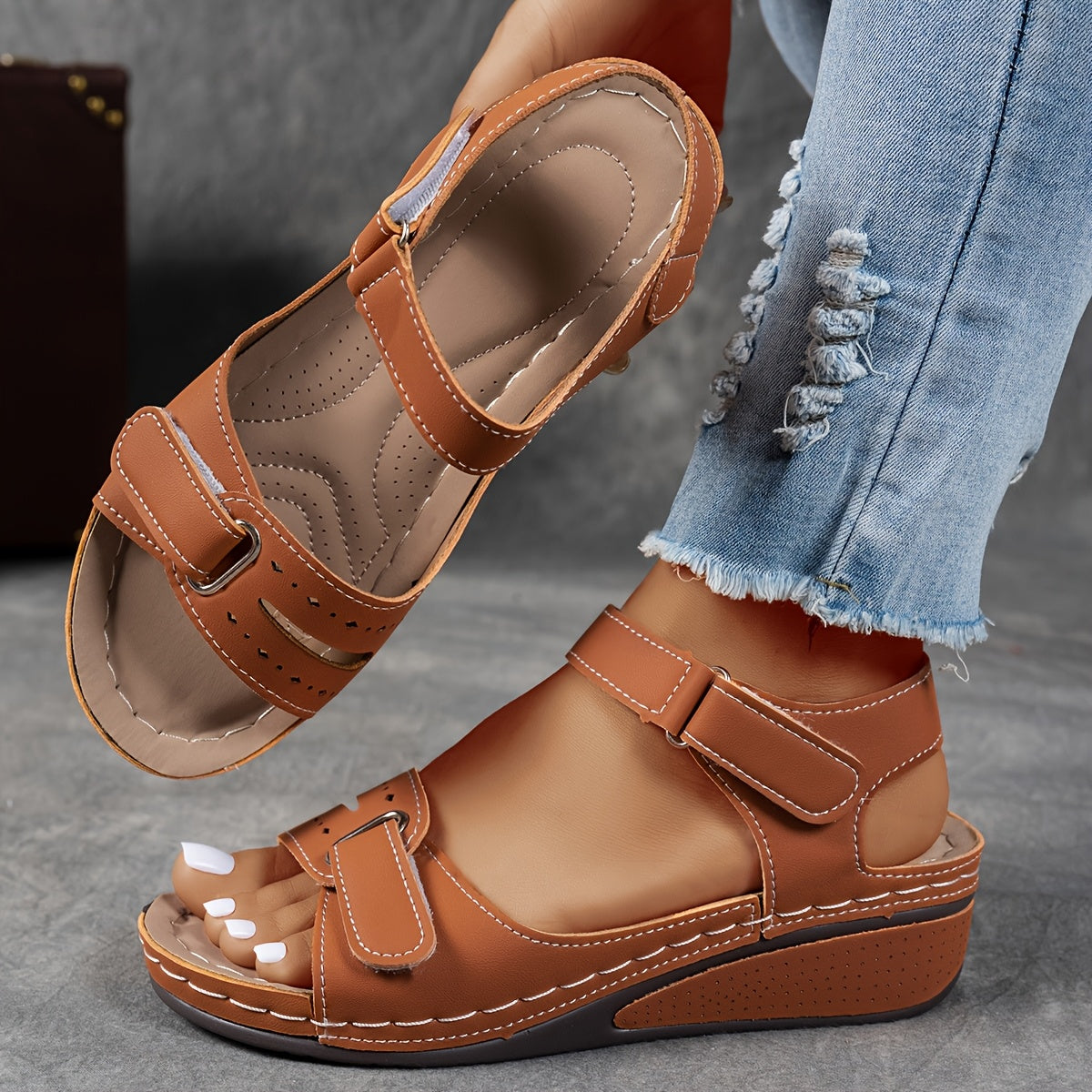 GIULIA | SANDALI ORTOPEDICI CON ZEPPA COMFORT