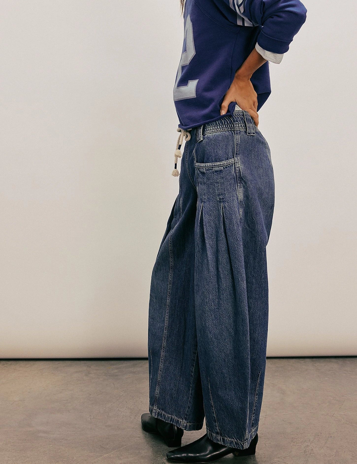 CAMILLA | JEANS PALAZZO CON COULISSE
