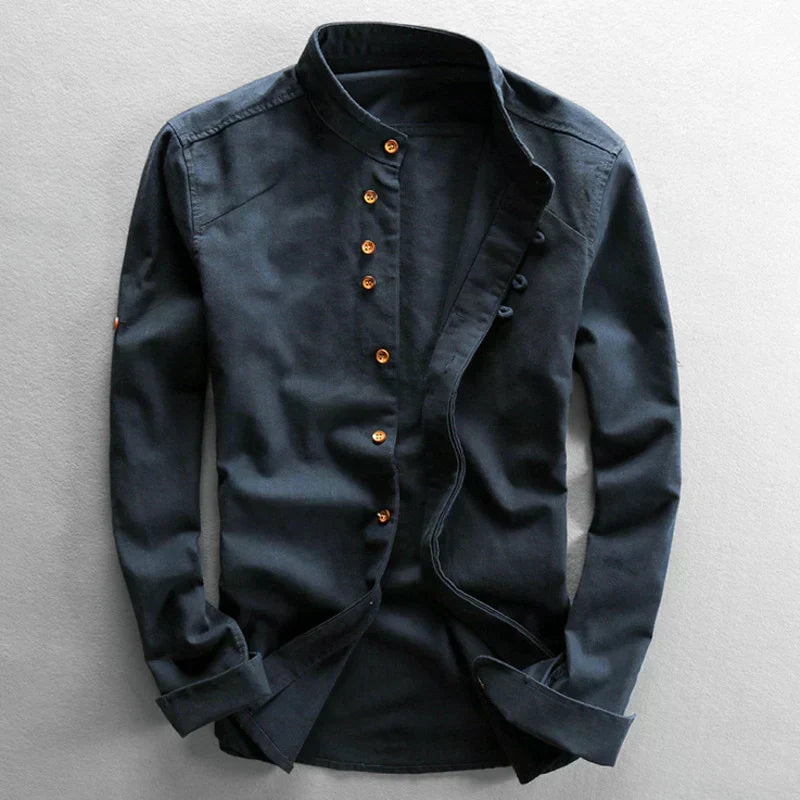 ENRICO | CAMICIA ELEGANTE CON COLLETTO COREANO