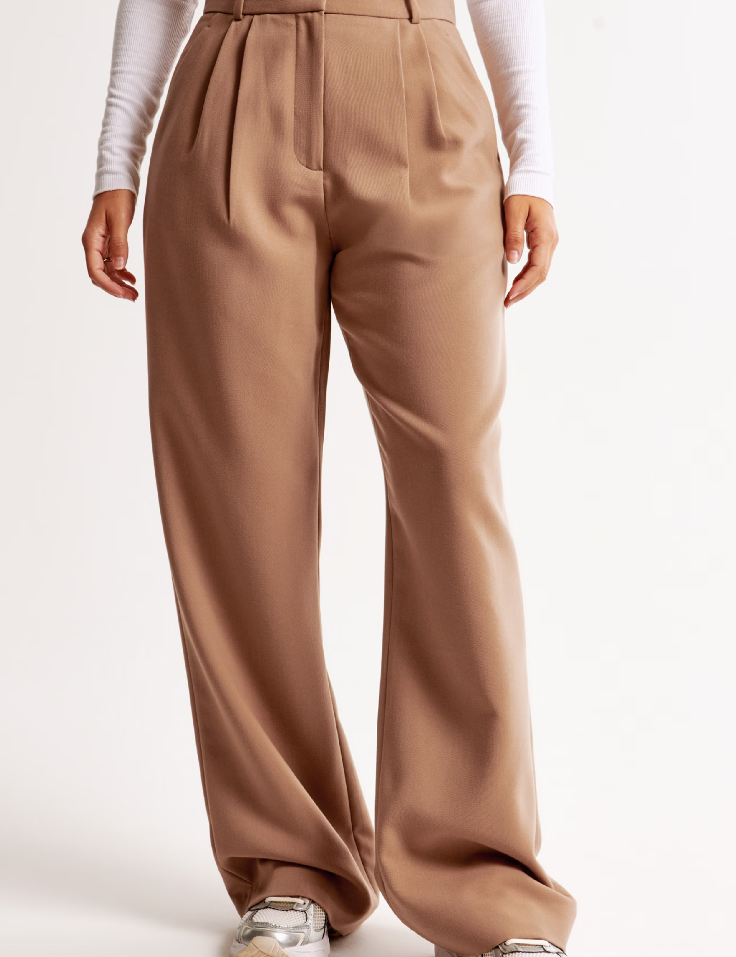 VALENTINA | PANTALONI ELEGANTI A VITA ALTA CON PIEGHE