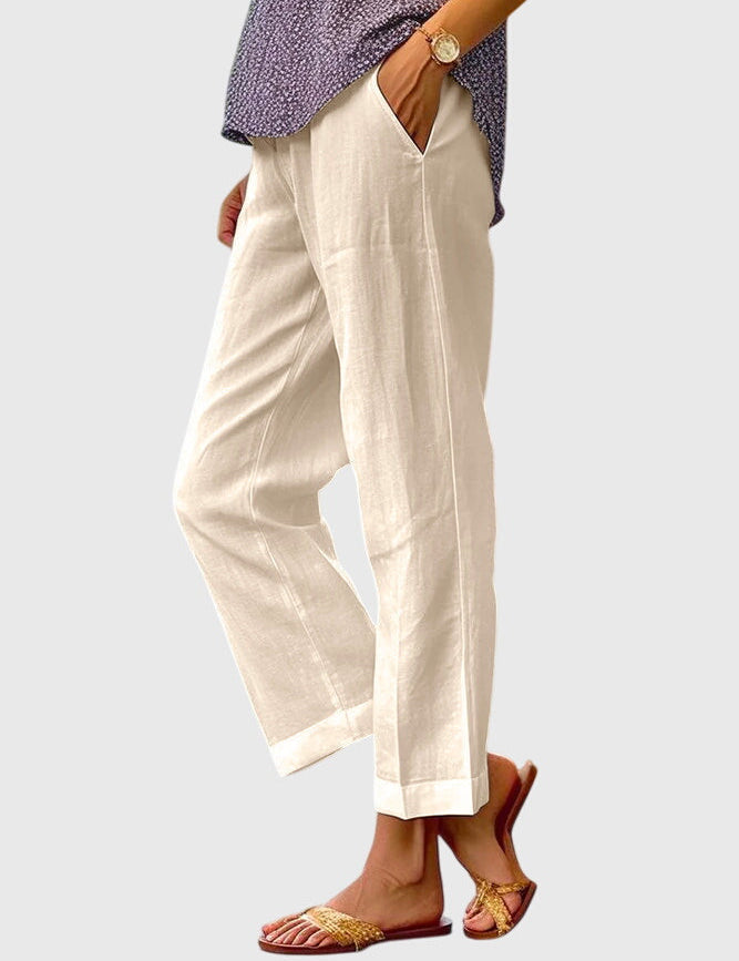 ISABELLA | PANTALONI IN LINO DAL TAGLIO MORBIDO