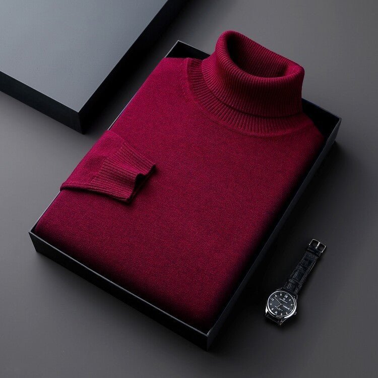 Edoardo | Maglione Nero Dolcevita