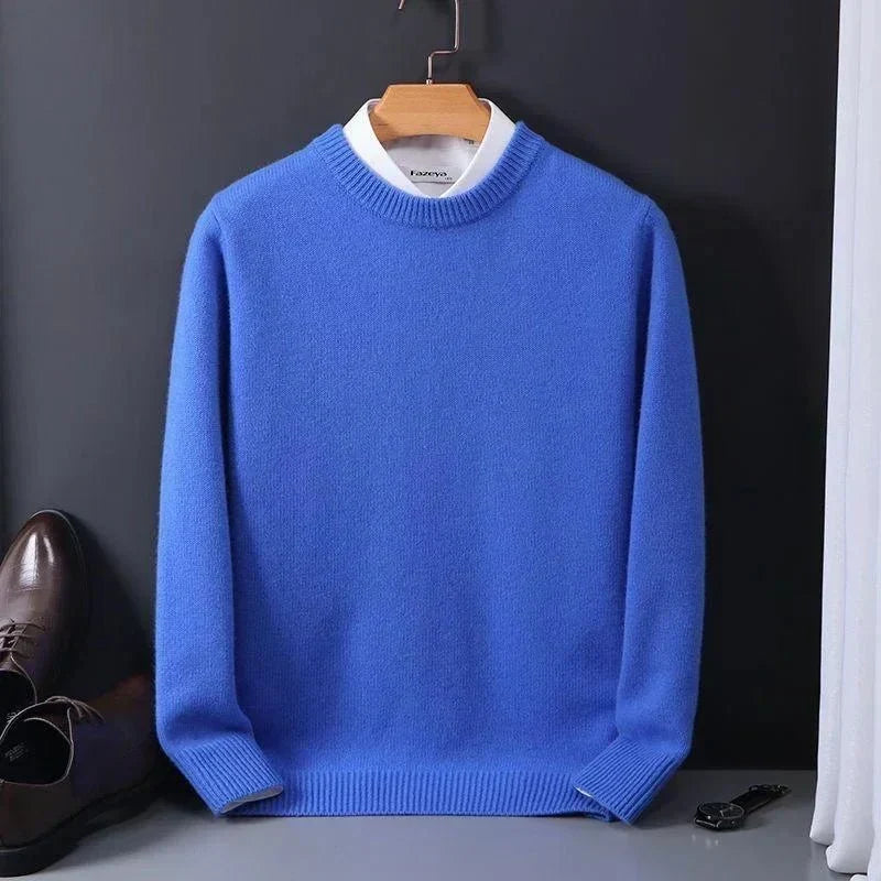 Emiliano | Maglione Azzurro Cielo Girocollo
