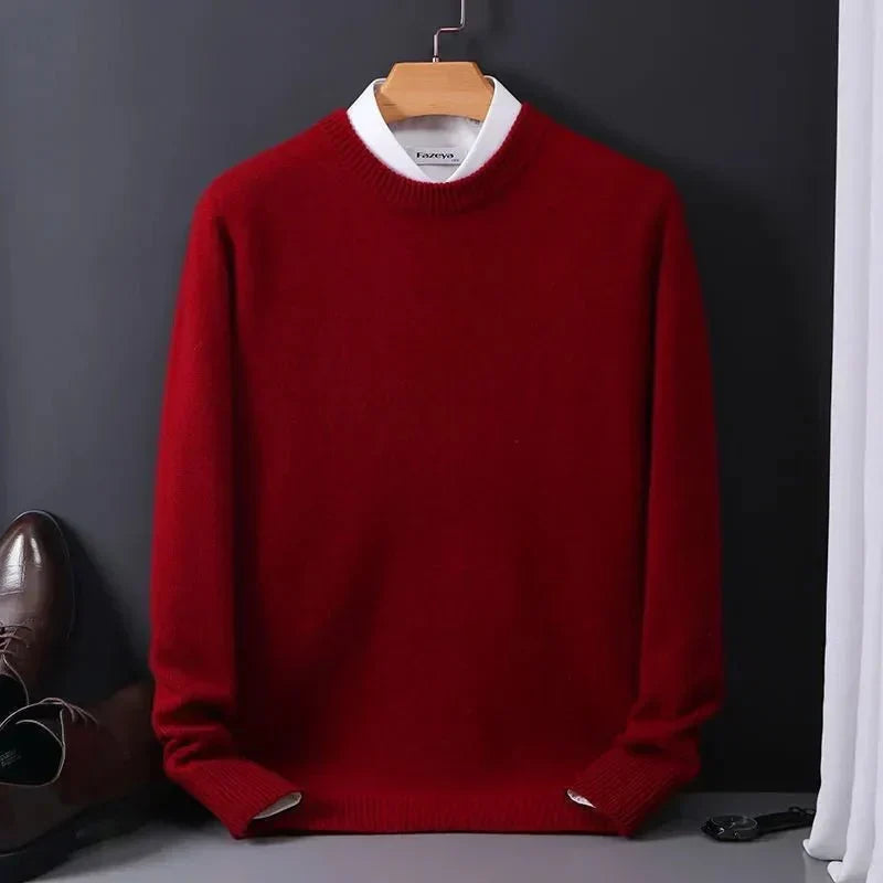 Emiliano | Maglione Azzurro Cielo Girocollo