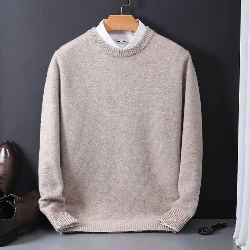 Emiliano | Maglione Azzurro Cielo Girocollo