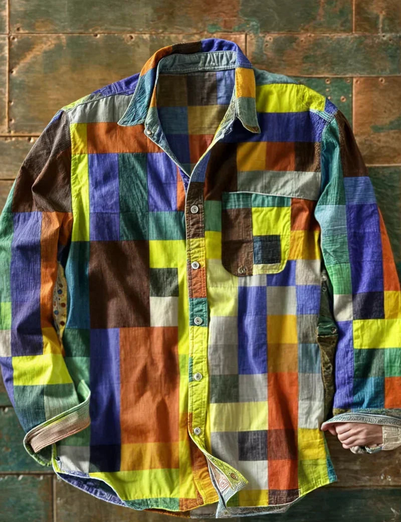 MATTEO | CAMICIA PATCHWORK DALLO STILE CONTEMPORANEO