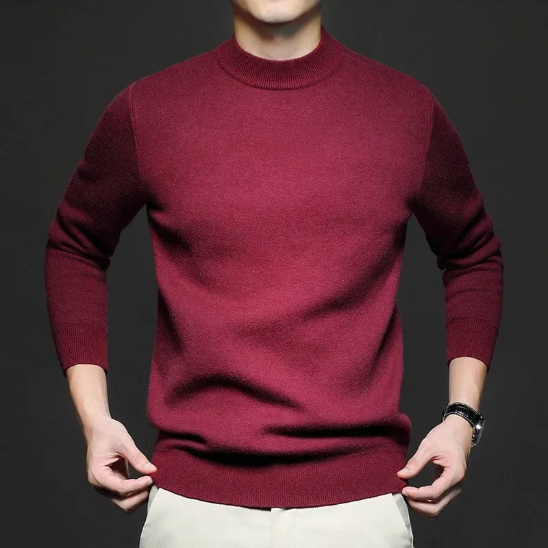 Giacomo | Maglione Beige Collo Alto