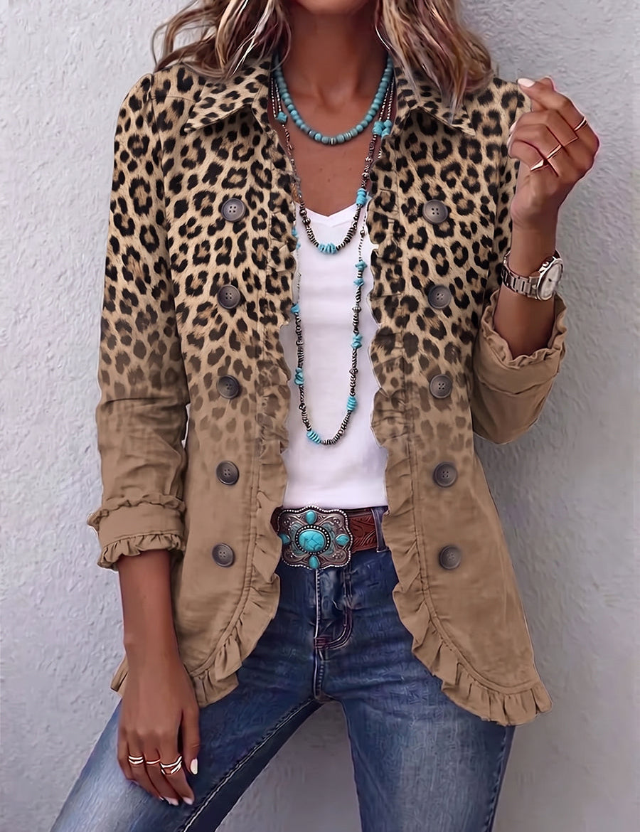 Kalahari | Giacca Ombré Leopardo e Sabbia