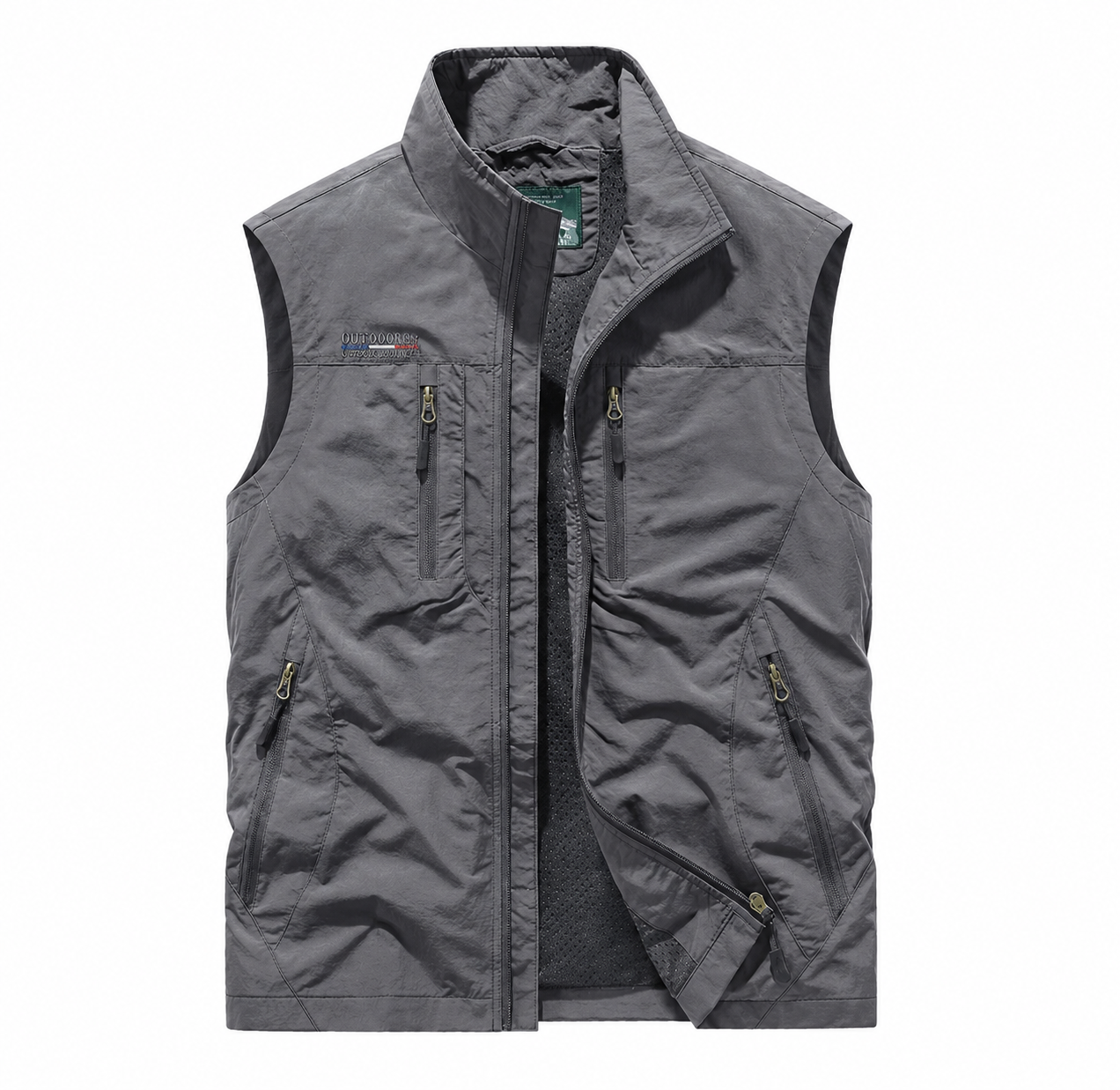 Ruggero | Gilet Multitasche Grigio Tecnico